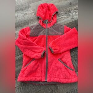 Free Country Kids' Vibrant Red and Charcoal Hoodie
